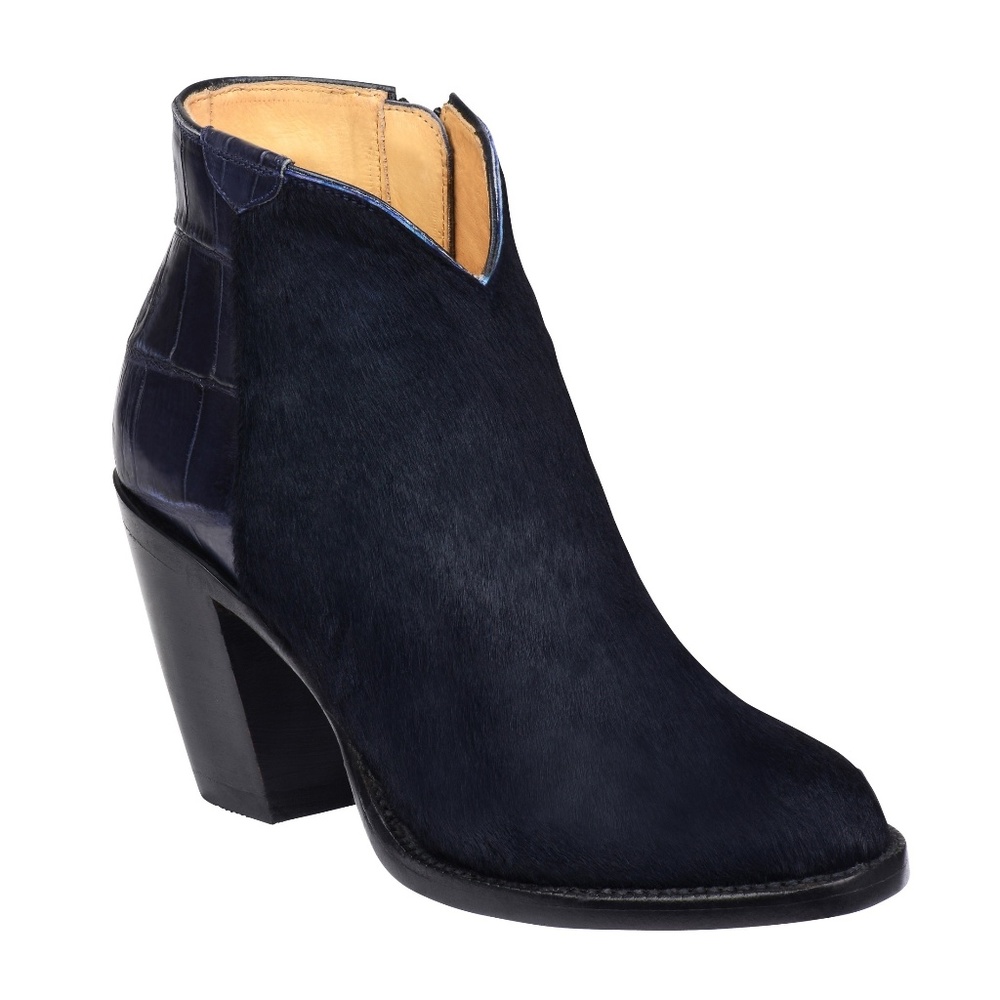 Lucchese Real Alligator / Calfhair Ankle Bootie - NIB